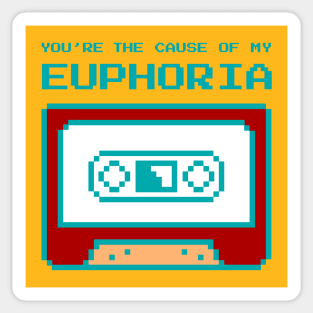 BTS Euphoria Pixel cassette Sticker